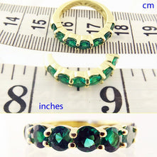 Emerald Ring Wedding Anniversary Band Estate 18k Gold Ring w Appraisal (5563)