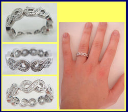 Deco Diamond Ring Wedding Band Antique Vintage 18k Gold w Appraisal (5002)