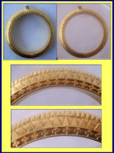 Antique 22k Gold Bangle Bracelet India Exquisite (3930)