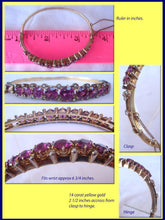 Antique Victorian 14k Gold Pearl Rubellite Bracelet (3850)