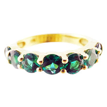 Emerald Ring Wedding Anniversary Band Estate 18k Gold Ring w Appraisal (5563)