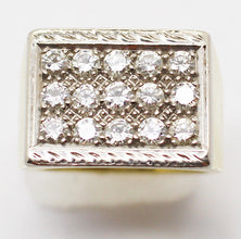 Vintage Man's Ring 18k Gold 1.50ct Diamonds w Appraisal Unisex (5916)