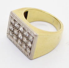 Vintage Man's Ring 18k Gold 1.50ct Diamonds w Appraisal Unisex (5916)