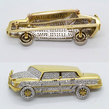 Vintage Brooch Mercedes Benz Car 18k Gold 4.5ct Diamonds Unisex Appraisal (6067)