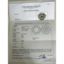 Art Deco Engagement Wedding Ring Diamond Platinum Sapphires w Appraisal (5499)