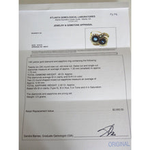 Antique Ring Art Nouveau Gold Diamonds Sapphires Swirl Design w Appraisal (5478)