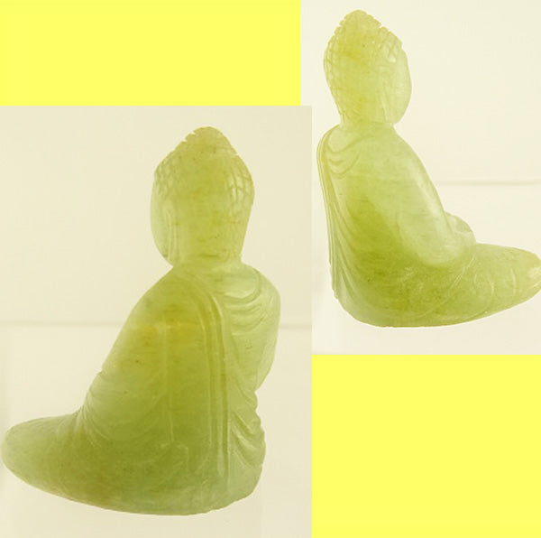 Antique Chinese Carved miniature Jade Sculpture Buddha Qing Dynasty China  (5529)