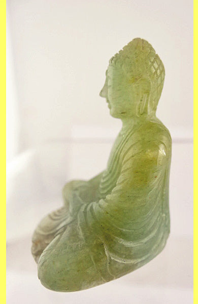 Antique Chinese Carved miniature Jade Sculpture Buddha Qing Dynasty China  (5529)