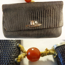 Antique Japanese Shakudo Pouch Pipe Case Mixed Metal Silver (5516)