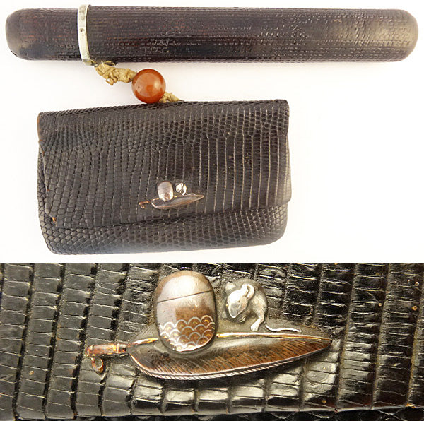 japanese tobacco pouch Antique Japanese Shakudo Pouch & Pipe Case Mixed Metal Silver (5516) – Brenda Ginsberg Antique Jewelry japanese tobacco pouch Antique Japanese Shakudo Pouch & Pipe Case Mixed Metal Silver (5516) – Brenda Ginsberg Antique Jewelry