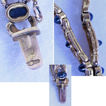 Antique Imperial Russian Romanov era bracelet gold sapphires Art Nouveau (7236)