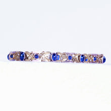 Antique Imperial Russian Romanov era bracelet gold sapphires Art Nouveau (7236)