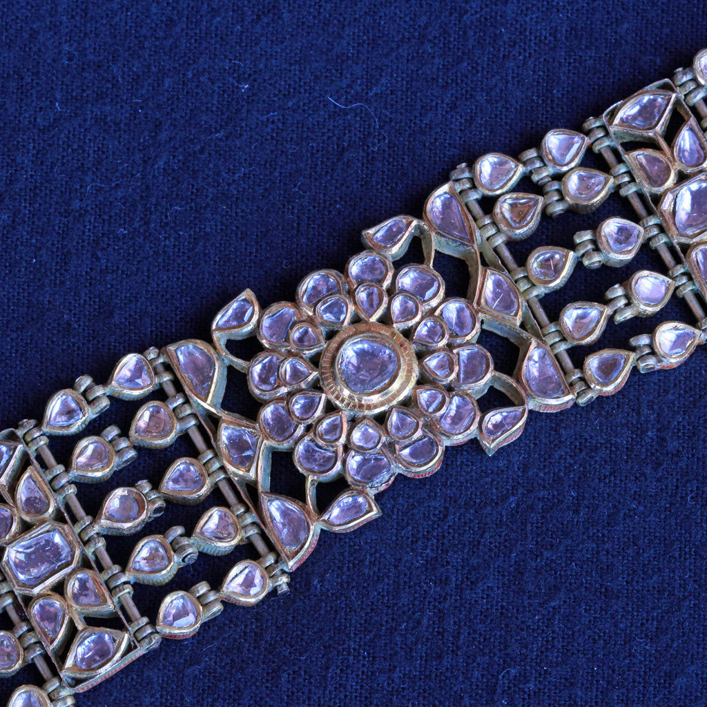 Vintage bracelet choker necklace gold diamonds enamel 13.6ct diamonds (7249)
