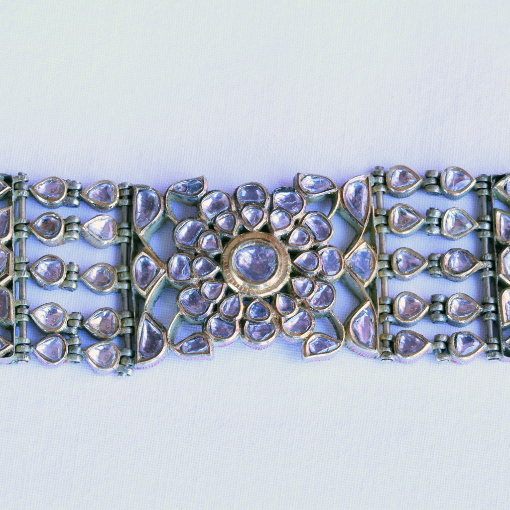 Vintage bracelet choker necklace gold diamonds enamel 13.6ct diamonds (7249)