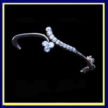 Antique Bangle Bracelet gold OEC diamonds lucky clover Certificate (7291)