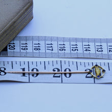 Cartier Antique Deco Stick Pin Friendship Gold Sapphires Orig Case Unisex(7203)