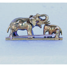 Antique Victorian Brooch 18k Gold Elephant Baby Elephant Unisex Happy (7219)
