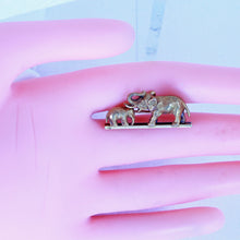 Antique Victorian Brooch 18k Gold Elephant Baby Elephant Unisex Happy (7219)