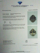 Antique Giardinetti brooch Diamonds Rubies Emeralds 18k Gold Silver (7224)