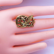 Louis WIESE antique brooch Dragon Eagle Snake 18k gold Original Box Unisex (7234)