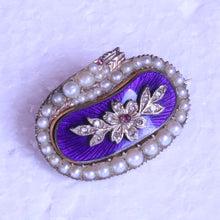 Antique Georgian snake brooch gold pearls diamonds enamel gems ouroboros (7271)