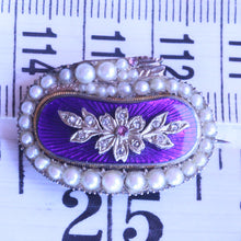 Antique Georgian snake brooch gold pearls diamonds enamel gems ouroboros (7271)