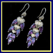 Antique Georgian earrings ear pendants gold garnets English