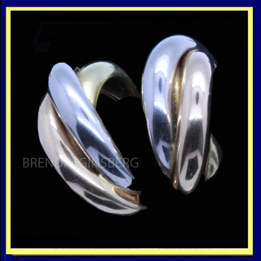 vintage Cartier Trinity earrings ear hoops 18k gold French original box