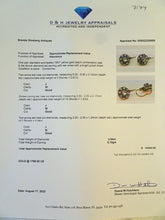 Antique Victorian Diamond Earrings 18k Yellow Gold, Silver, French (7174)