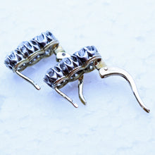 Antique Vintage Earrings 18k gold and diamonds circa 1930 Hungary (7196)