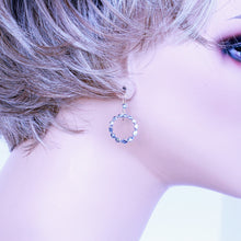 Antique Georgian Earrings Ear Hoops Diamonds 14k Gold Silver c1810-1820 (7211)