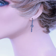 Antique Georgian Poissarde Hoop Earrings Gold Silver Diamonds Pearls 18C (7223)