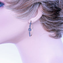 Antique Georgian Poissarde Hoop Earrings Gold Silver Diamonds Pearls 18C (7223)