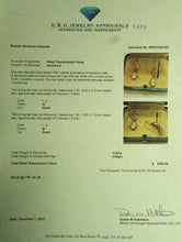 Antique Victorian Earrings 18k Gold Diamonds French Sleepers Dormeuse (7233)