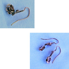 Antique Victorian Earrings 18k Gold Diamonds French Sleepers Dormeuse (7233)