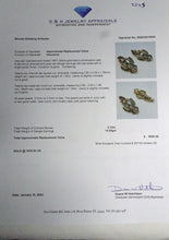 Antique vintage earrings gold emeralds pearls Long dangle ear pendants (7245)