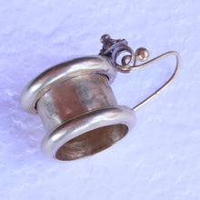 Antique Vintage Earrings 18k Gold Reels Can wear as Rings Indian Unisex (7247)