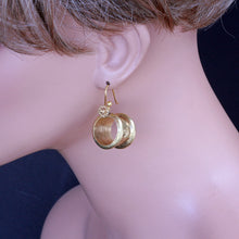 Antique Vintage Earrings 18k Gold Reels Can wear as Rings Indian Unisex (7247)