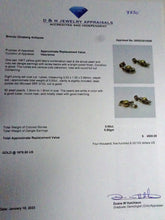 Antique / vintage earrings Gold Rubies Pearls Indian Dangle Drop Earrings (7250)