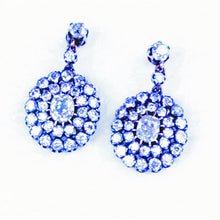 Antique Victorian Earrings Ear Pendants 5.29ct Diamonds Gold Silver English(7259)