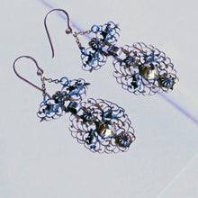 Antique Georgian Earrings Ear Pendants Gold Silver Diamonds Iberian 18C (7273)