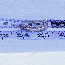 Antique Georgian earrings poissarde gold diamonds silver 18th century (7285)