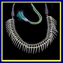 Antique necklace gold fringe Indian wedding bride marriage