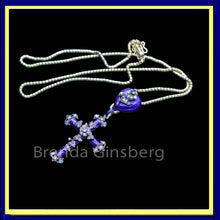 Victorian necklace pendant cross slide locket hart gold diamonds enamel