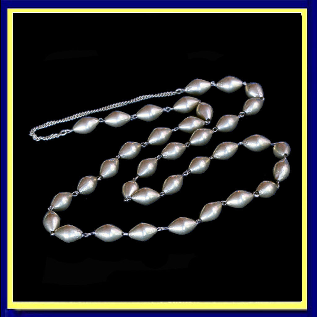 Antique Vintage 21k gold necklace gold chain India early 20th century (7241)