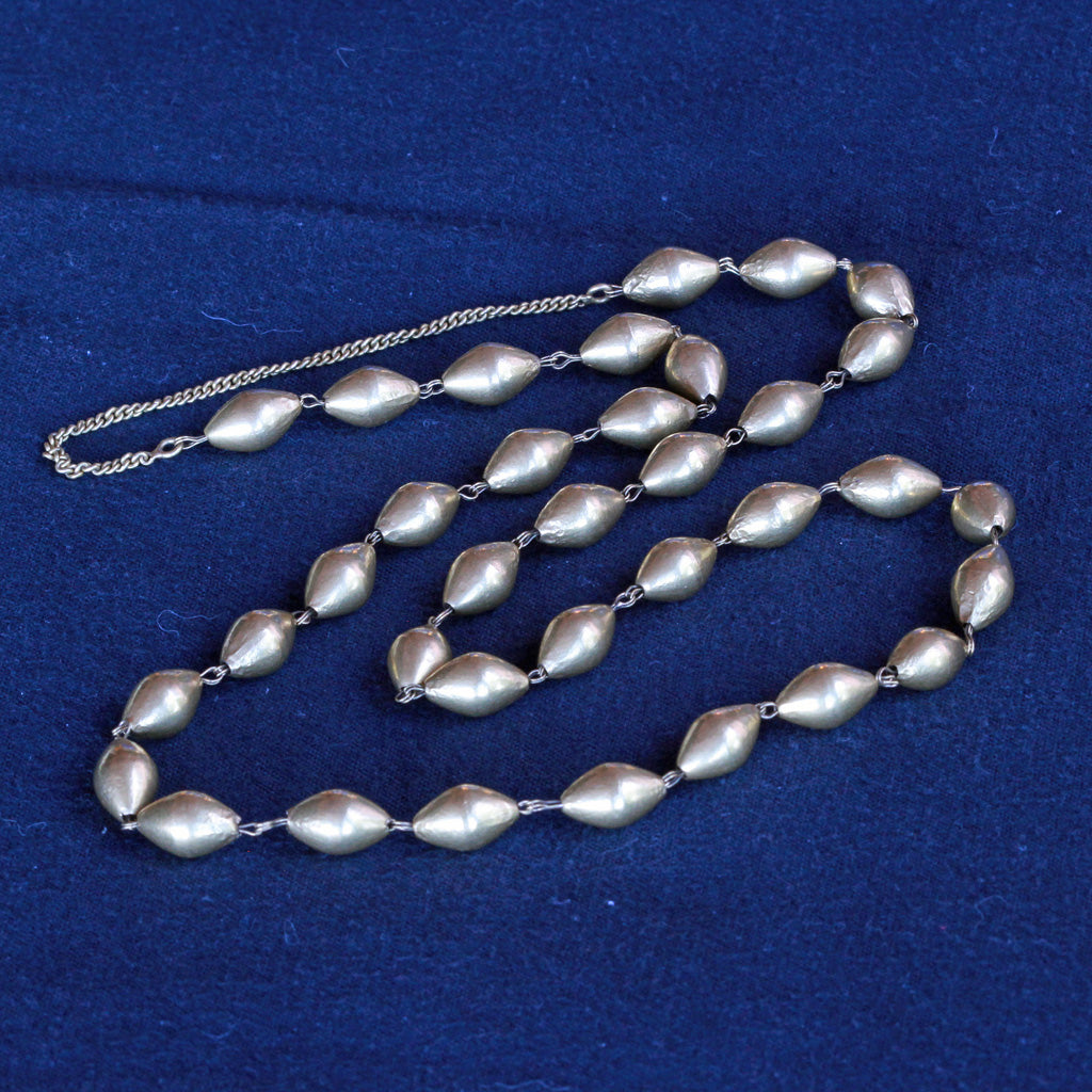 Antique Vintage 21k gold necklace gold chain India early 20th century (7241)