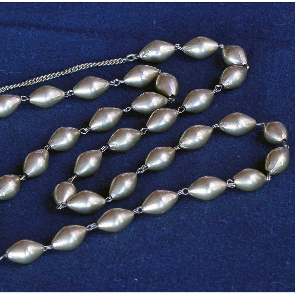 Antique Vintage 21k gold necklace gold chain India early 20th century (7241)