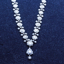 Antique vintage diamond necklace 18.76ct rose cut diamonds India (7246)