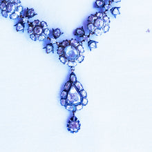 Antique vintage diamond necklace 18.76ct rose cut diamonds India (7246)