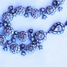 Antique vintage diamond necklace 18.76ct rose cut diamonds India (7246)